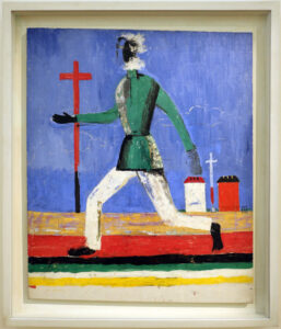 L’Homme qui court, huile sur toile de Kasimir Malevitch, 1930-1931 – Crédit : Wikimedia Commons